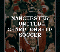 Manchester United Championship Soccer Title Screen